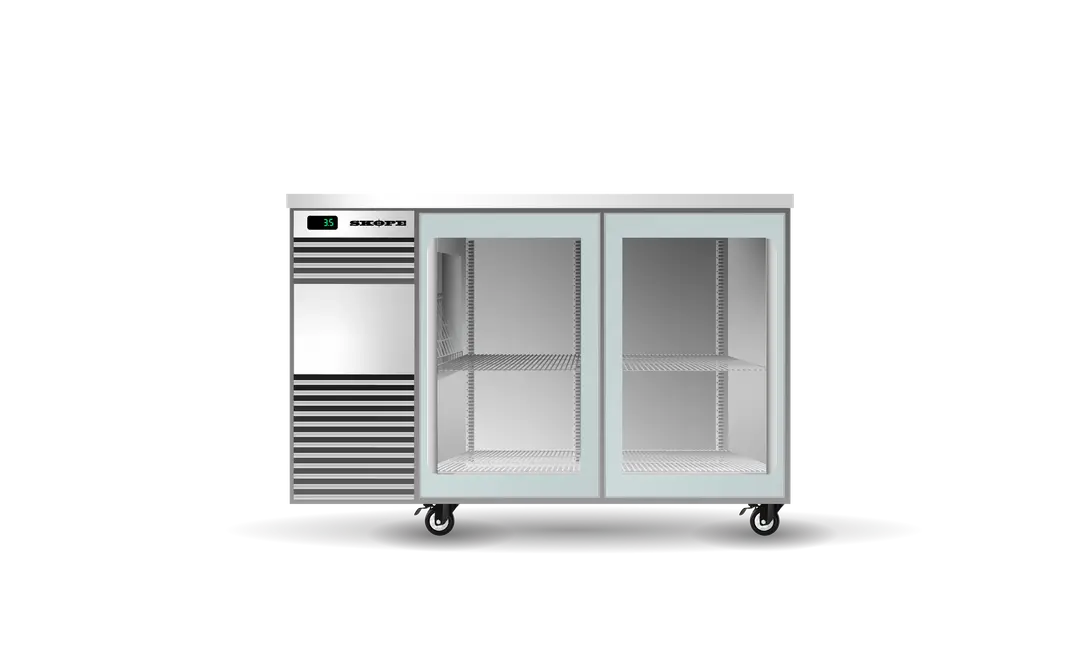 BackBar 2 Glass Sliding Door Fridge