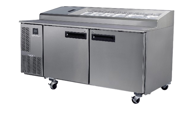 PG500 2 Solid Door 2/1 Pizza GN Fridge