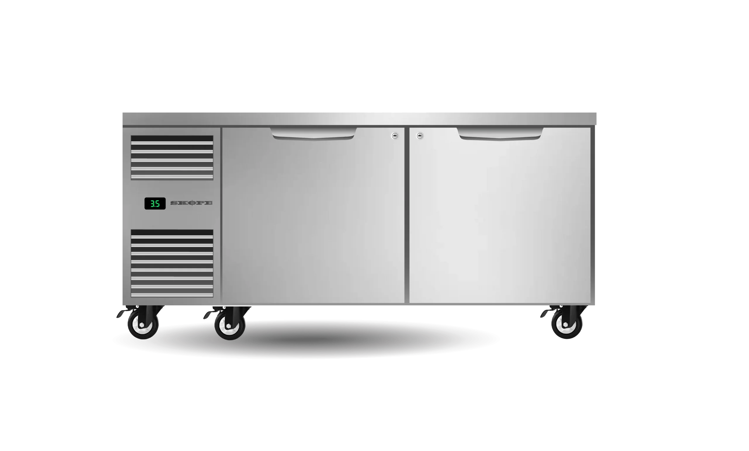 Two Solid Door Underbench GN2/1 Fridge
