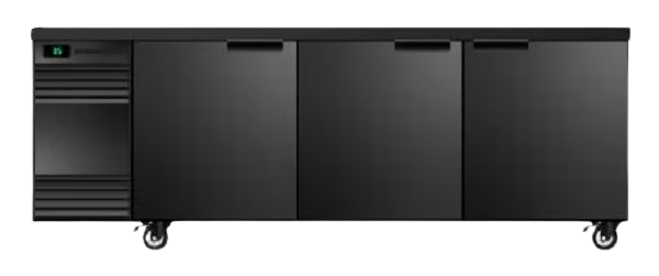 BackBar 3 Solid Swing Door SlimLine Fridge