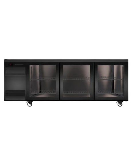 BackBar 3 Glass Sliding Door SlimLine Fridge